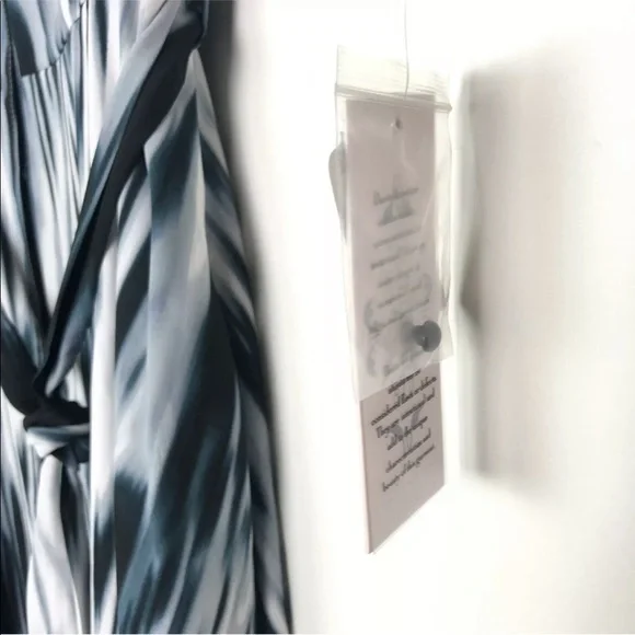 Nanette Lepore button front dress Midi collar belt pockets 1/2 tab sleeve Size 2 - Picture 4 of 10